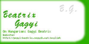 beatrix gagyi business card